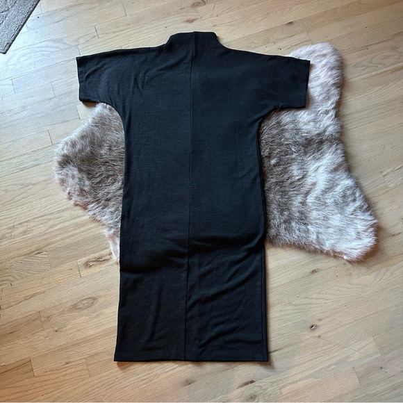 Zara Soft Cut Out Keyhole Dress - Dark Gray - Small - Picture 3 of 5